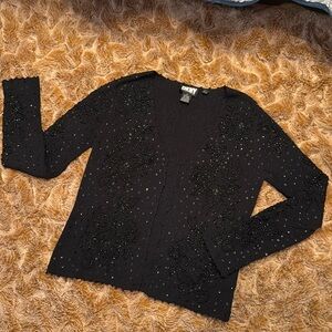 DKNY Black Embellished Women's Sweater